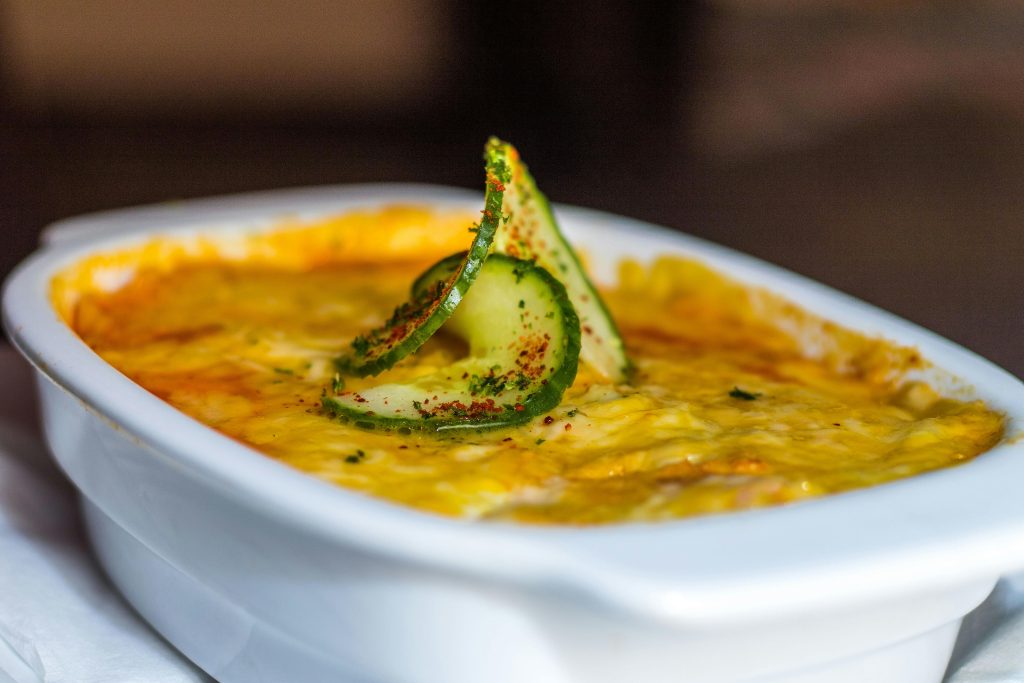 gratin de courgettes et fromage de chèvre
